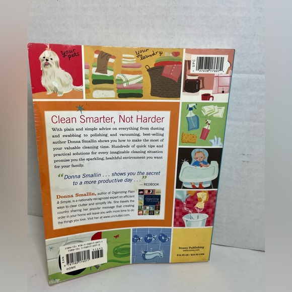VINTAGE - CLEANING PLAIN & SIMPLE BOOK (DONNA SMALLIN) (2006) - Picture 3 of 4